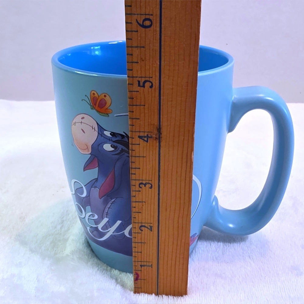 Disney Store Eeyore Winnie the Pooh Blue Ceramic Coffee Mug - Picture 6 of 7